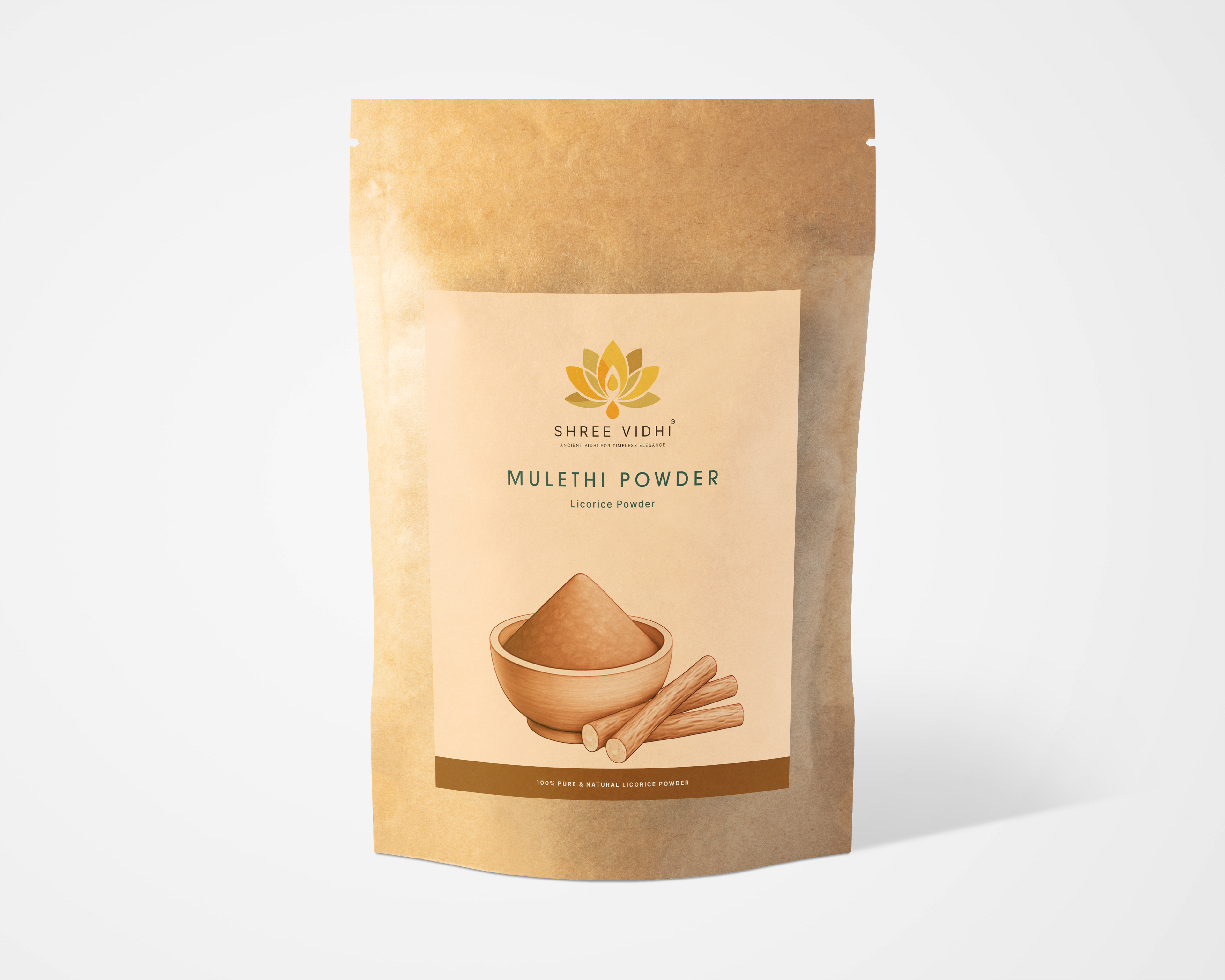 Shree vidhi Organic Mulethi Powder | Ayurvedic Support for Skin Care -50 g