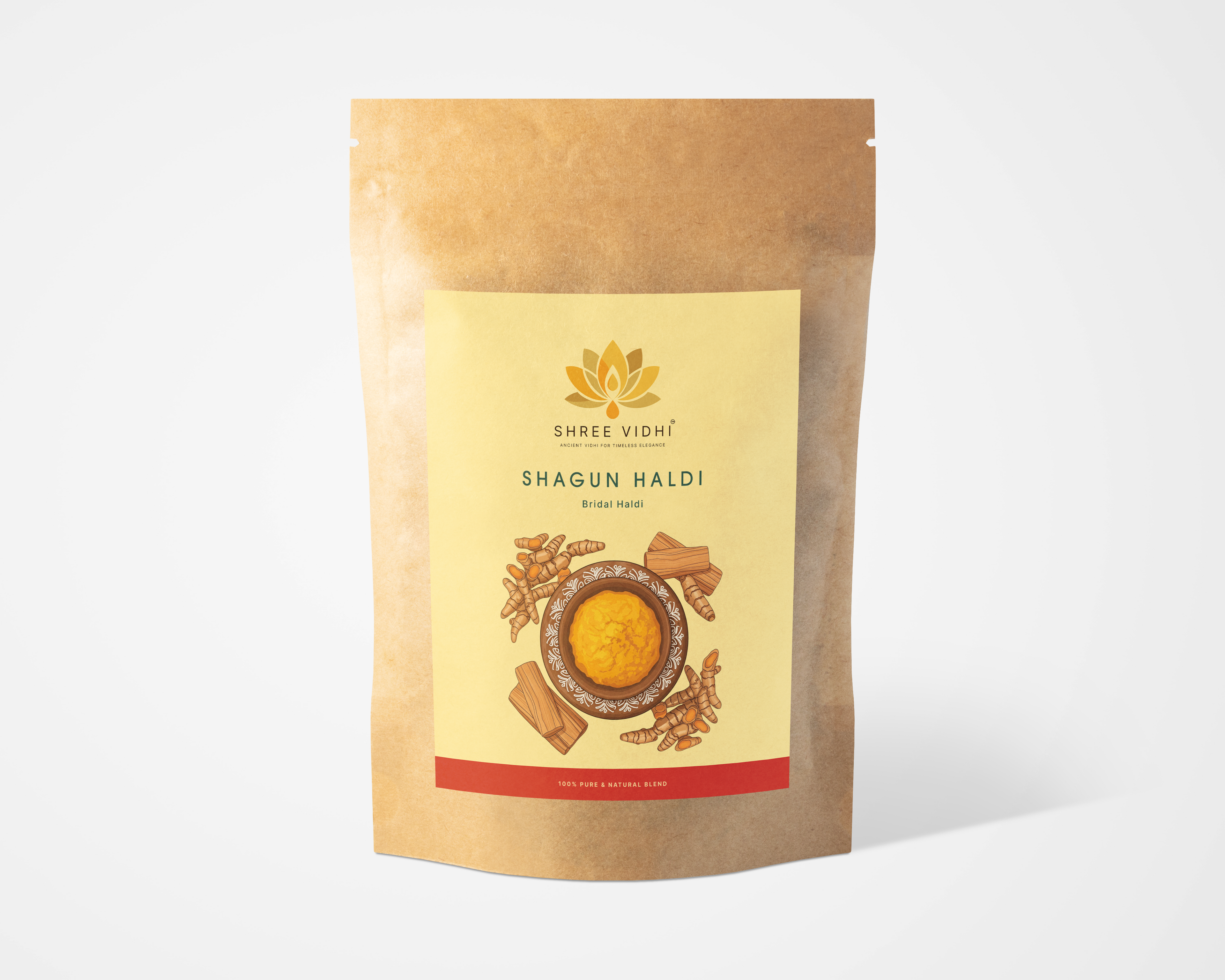 shree vidhi Shagun haldi, Bridal haldi, for bright,soft & glowing skin - (100 g)
