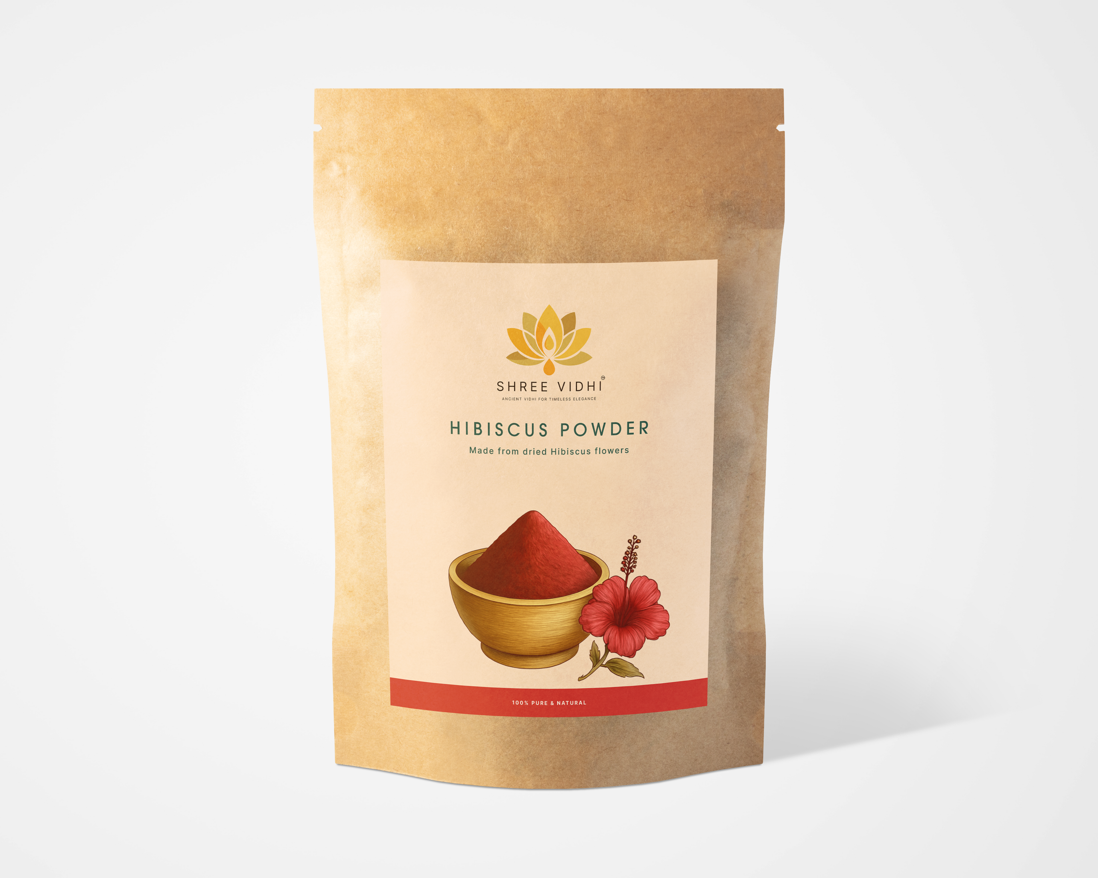Shree vidhi Organic Hibiscus Powder | Supports Hair Growth - 50gm